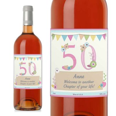 (image for) Personalised Birthday Craft Rose Wine