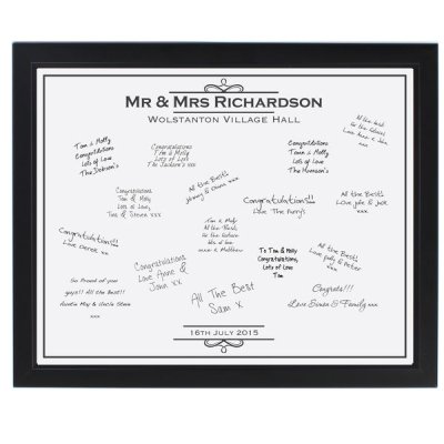 (image for) Personalised Occasion Guest Book Frame