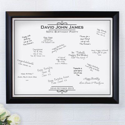 (image for) Personalised Occasion Guest Book Frame