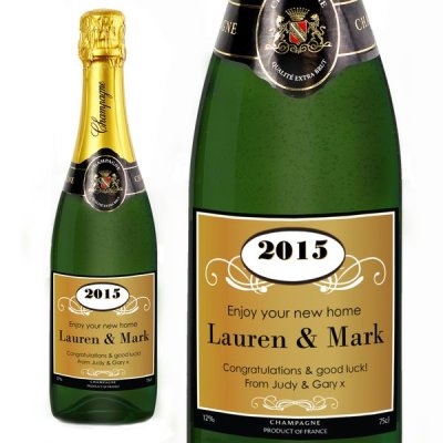 (image for) Personalised Ornate Champagne