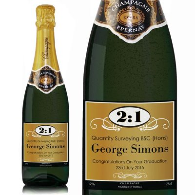 (image for) Personalised Ornate Champagne