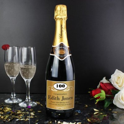 (image for) Personalised Ornate Champagne