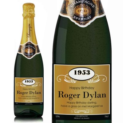 (image for) Personalised Ornate Champagne