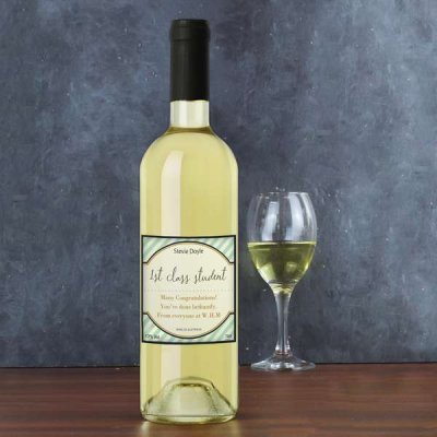 (image for) Personalised Green Stripe White Wine