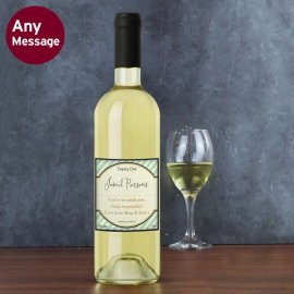 (image for) Personalised Green Stripe White Wine