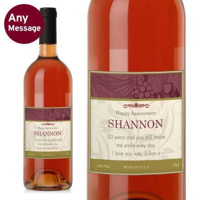 (image for) Personalised Traditional Rose Wine