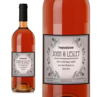 (image for) Personalised Vineyard Rose Wine