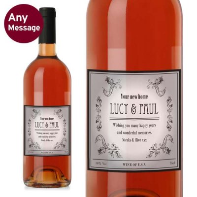 (image for) Personalised Vineyard Rose Wine