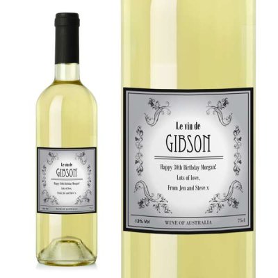 (image for) Personalised Vineyard White Wine