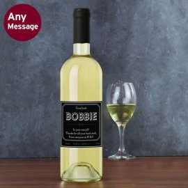 (image for) Personalised Ornate White Wine