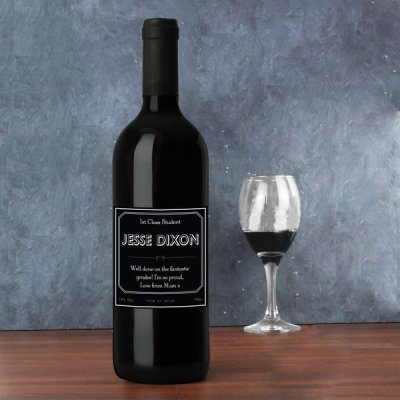 (image for) Personalised Ornate Red Wine