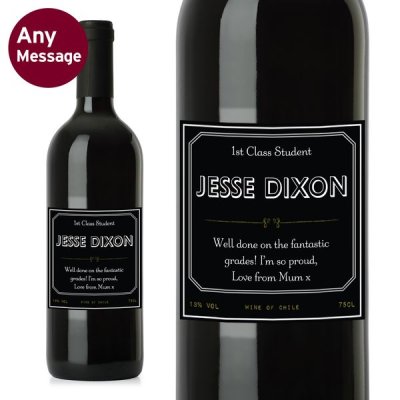 (image for) Personalised Ornate Red Wine