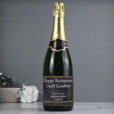 (image for) Personalised Chalkboard Champagne