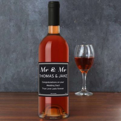 (image for) Personalised Classic Rose Wine