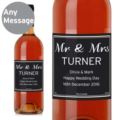 (image for) Personalised Classic Rose Wine