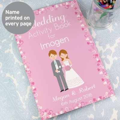 (image for) Personalised Wedding Activity Book for Girls