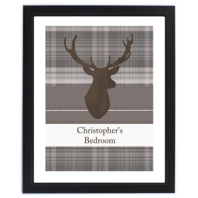 (image for) Personalised Highland Stag Poster Frame