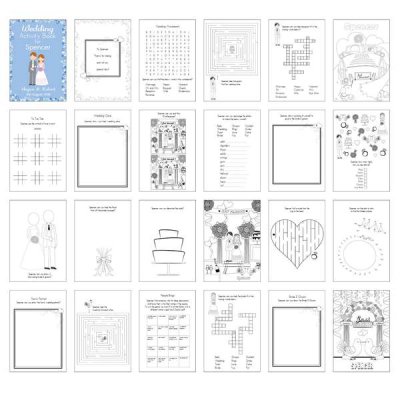 (image for) Personalised Wedding Activity Book for Boys