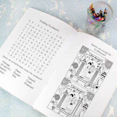 (image for) Personalised Wedding Activity Book for Boys