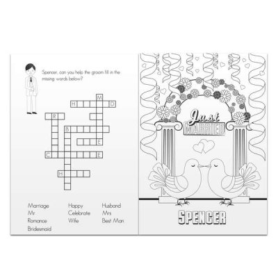 (image for) Personalised Wedding Activity Book for Boys