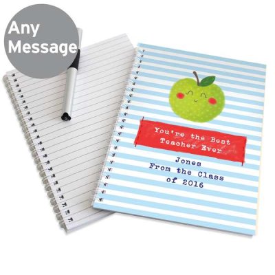 (image for) Personalised Happy Apple A5 Notebook