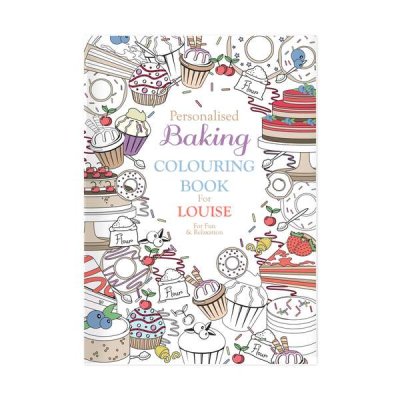 (image for) Personalised Baking Colouring Book