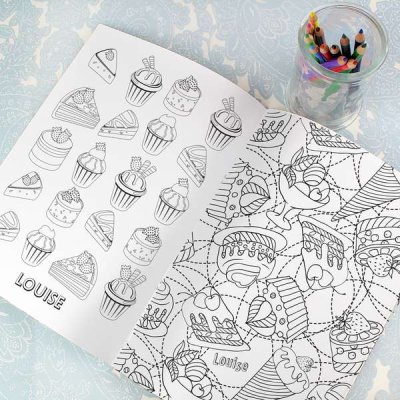 (image for) Personalised Baking Colouring Book