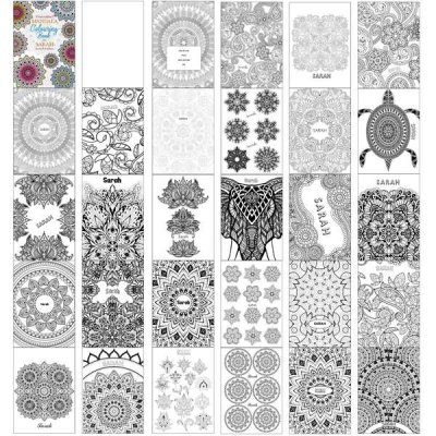 (image for) Personalised Mandala Colouring Book