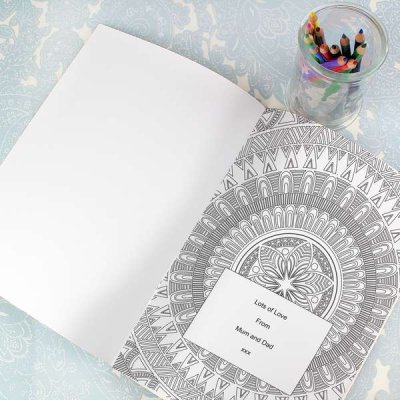 (image for) Personalised Mandala Colouring Book