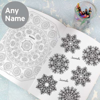 (image for) Personalised Mandala Colouring Book