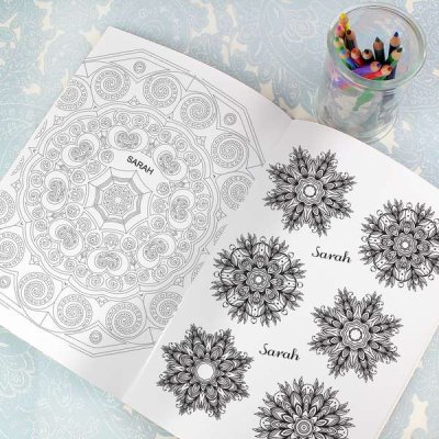 (image for) Personalised Mandala Colouring Book