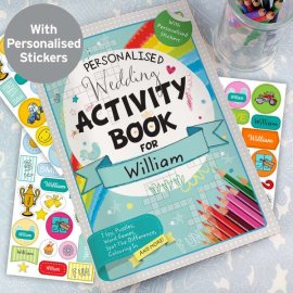 (image for) Personalised Wedding Activity Book with Stickers