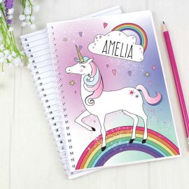 (image for) Personalised Unicorn Notebook