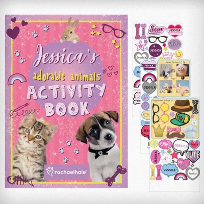 (image for) Personalised Rachael Hale Adorable Animals Activity Book With St