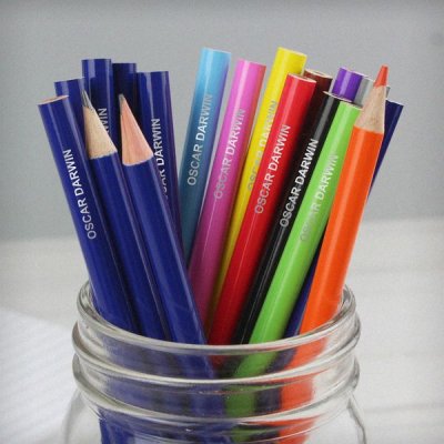 (image for) Personalised Pack of 20 HB Pencils & Colouring Pencils