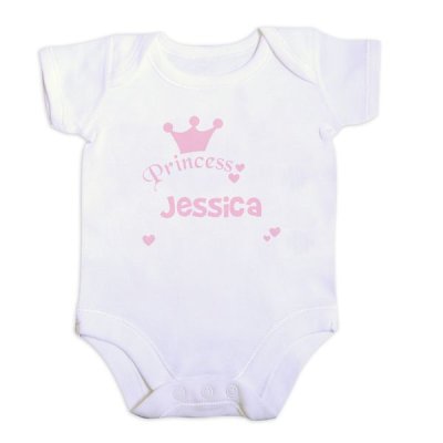 (image for) Personalised Princess Baby Vest