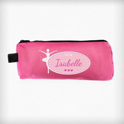 (image for) Personalised Ballerina Pink Pencil Case