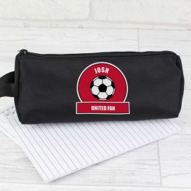 (image for) Personalised Red Football Fan Pencil Case