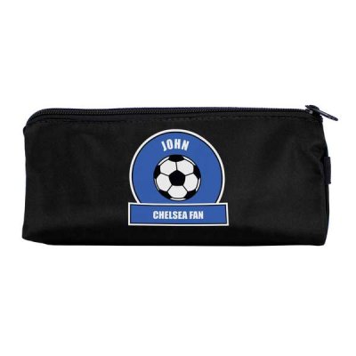 (image for) Personalised Dark Blue Football Fan Pencil Case