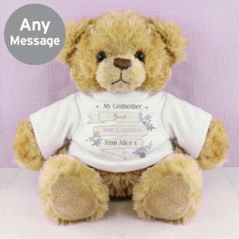 (image for) Personalised Garden Bloom T-Shirt Message Bear