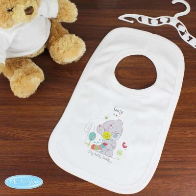 (image for) Personalised Tiny Tatty Teddy Cuddle Bug 0-3 Months Baby Bib