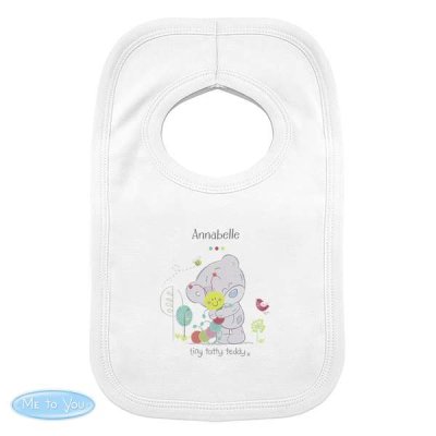 (image for) Personalised Tiny Tatty Teddy Cuddle Bug 0-3 Months Baby Bib