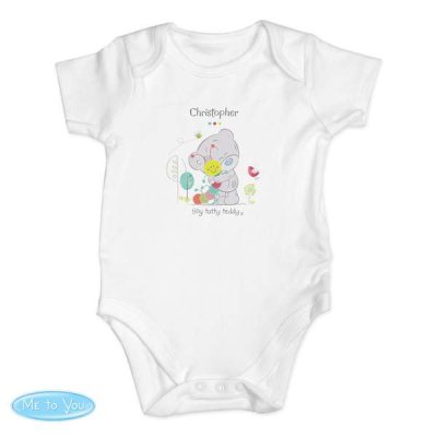 (image for) Personalised Tiny Tatty Teddy Cuddle Bug 0-3 Months Baby Vest