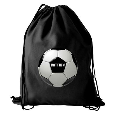 (image for) Personalised Football Black Swim & Kit Bag