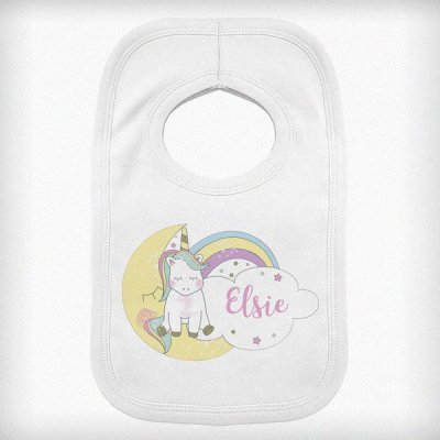 (image for) Personalised Baby Unicorn Bib