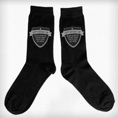 (image for) Personalised Classic Shield Men's Socks