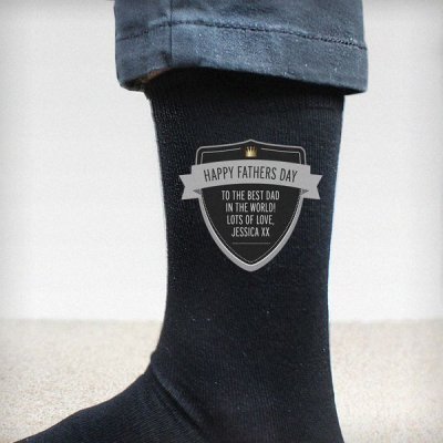 (image for) Personalised Classic Shield Men's Socks