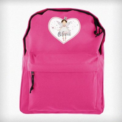 (image for) Personalised Fairy Princess Pink Backpack