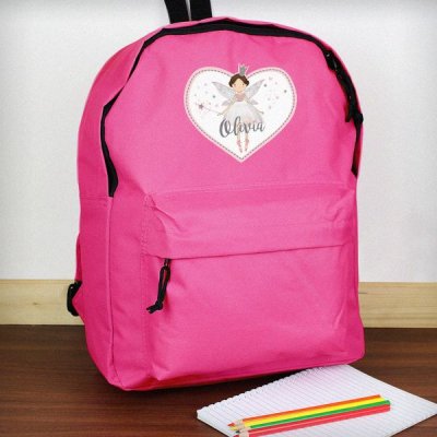 (image for) Personalised Fairy Princess Pink Backpack