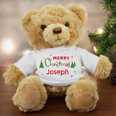 (image for) Personalised Merry Christmas Teddy Bear